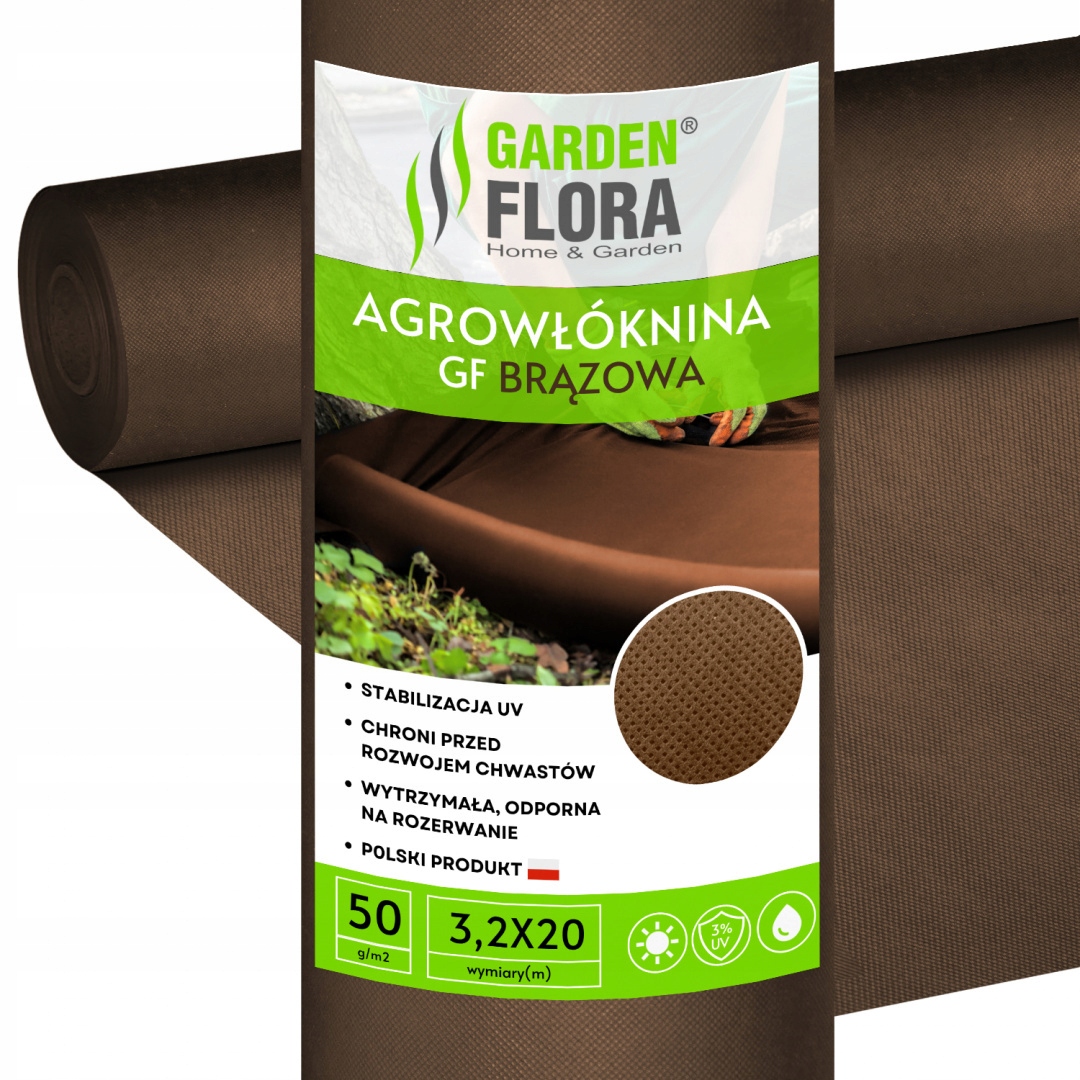 

Agrowłóknina Gf na Chwasty Uv P-50 3,2x20m Brązowa