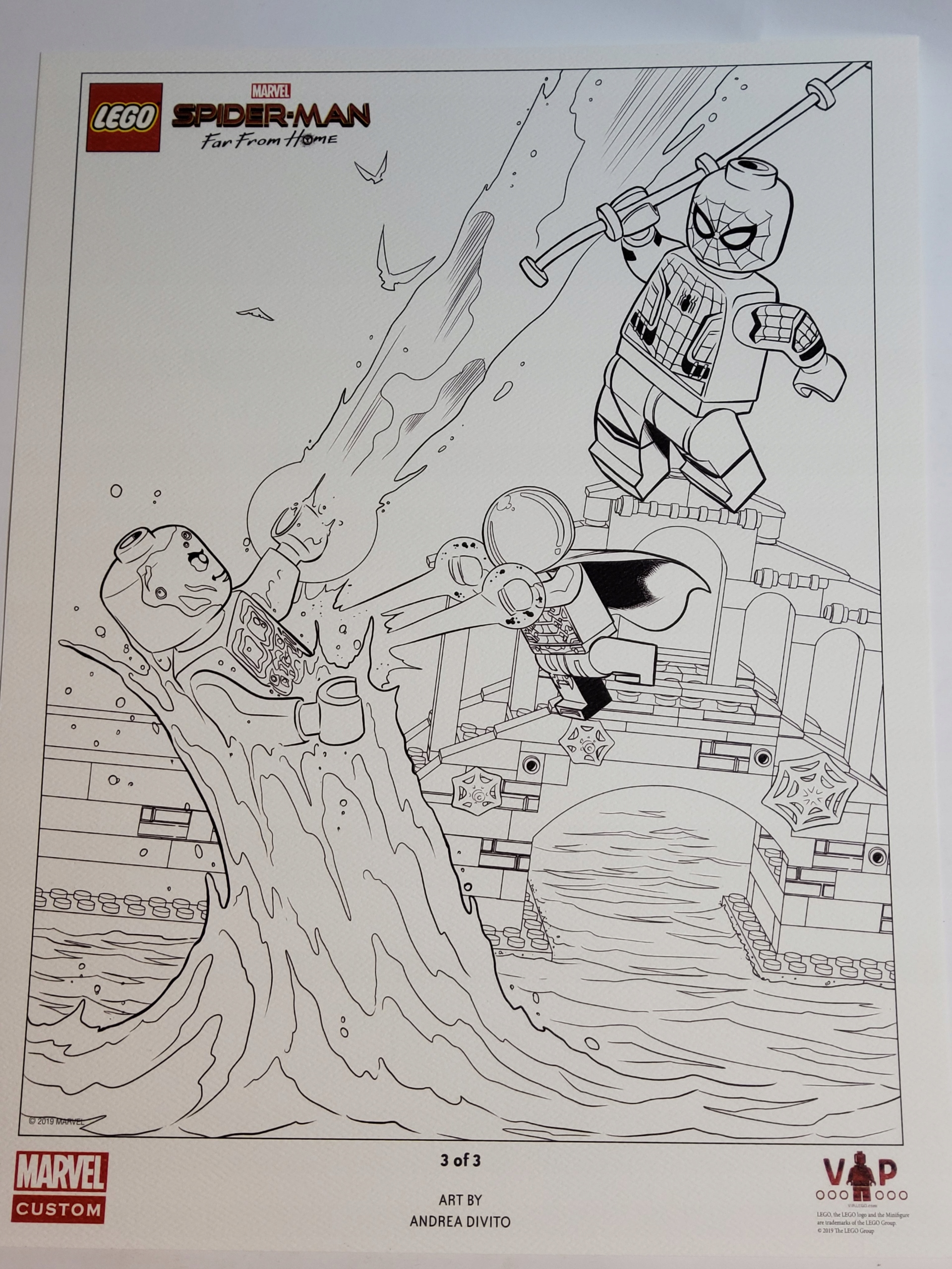 LEGO LIMITOWANY PLAKAT MARVEL - SPIDER MEN 3/3