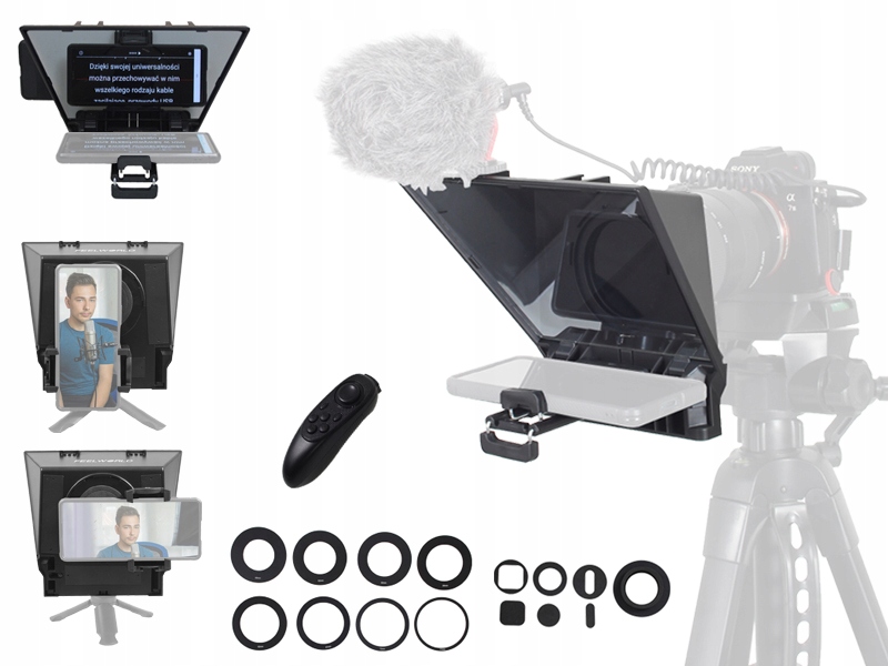 TELEPROMPTER na APARAT i SMARTFON PROMPTER mobilny