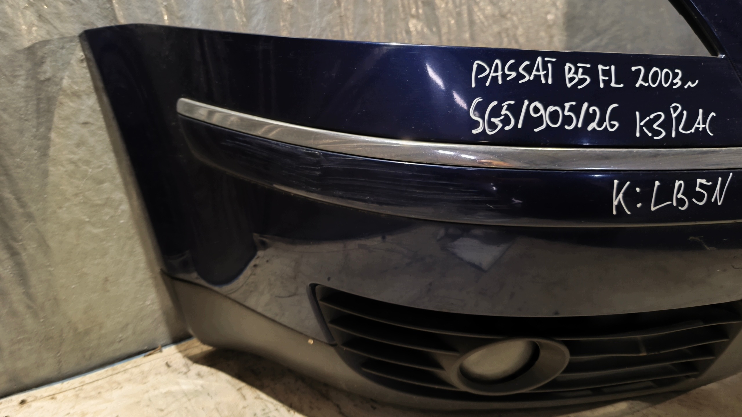 front bumper VW PASSAT B5 LIFT 2003r K: LB5N