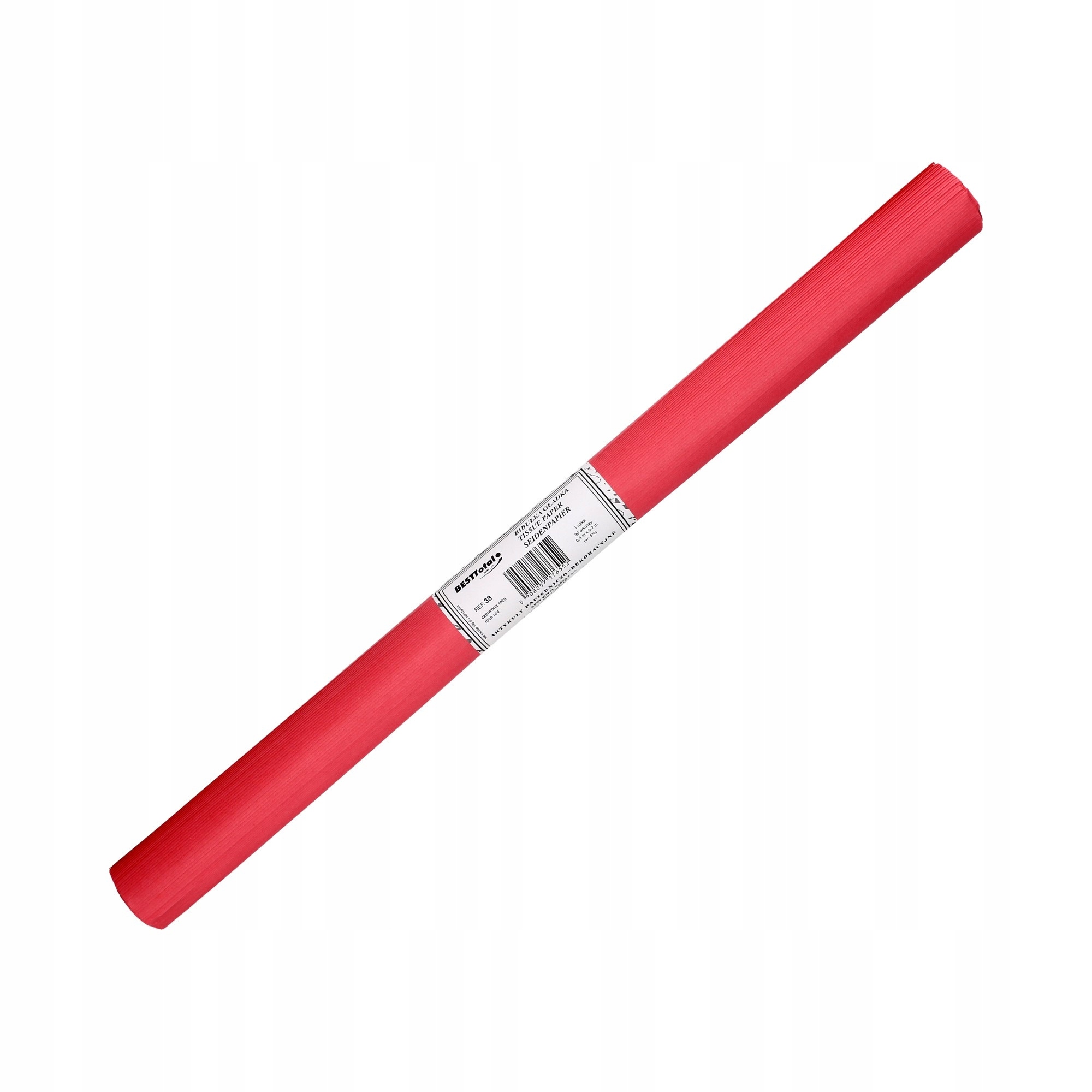 CZERWONA BIBUŁA GŁADKA OZDOBNA BIBUŁA KREPINA Rodzaj gładka