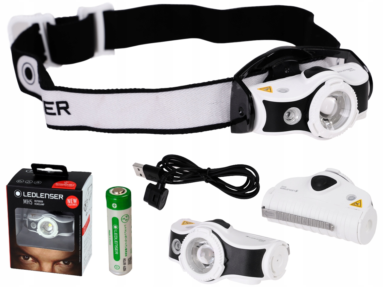 LEDLENSER перезаряжаемый налобный фонарь MH5 400LM