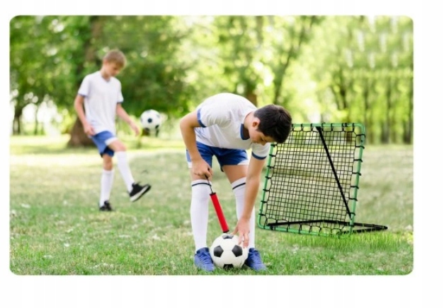 REBOUNDER BRAMKA TRENAŻER RAMA TRENINGOWA 100x100 STALOWE SŁUPKI + ŚLEDZIE Szerokość słupków 22 mm