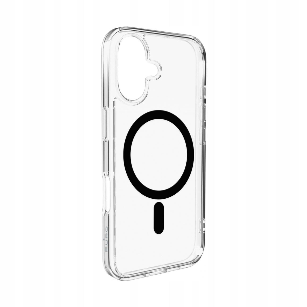 Puzdro obal na iPhone 17 Lite Mag MagSafe priehľadné, čierne