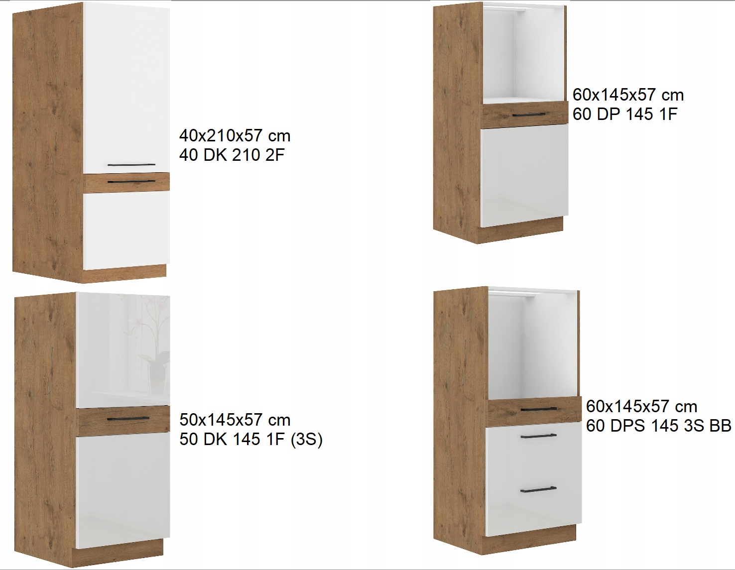 Szafka POŁYSK ALA pod zlewozmywak Kolor mebla dąb lancelot