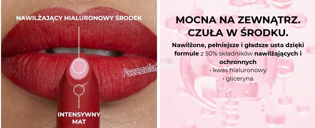 AVON MATOWA szminka do ust pomadka Hydramatic kwas hialuronowy HYDRA GARNET Marka Avon