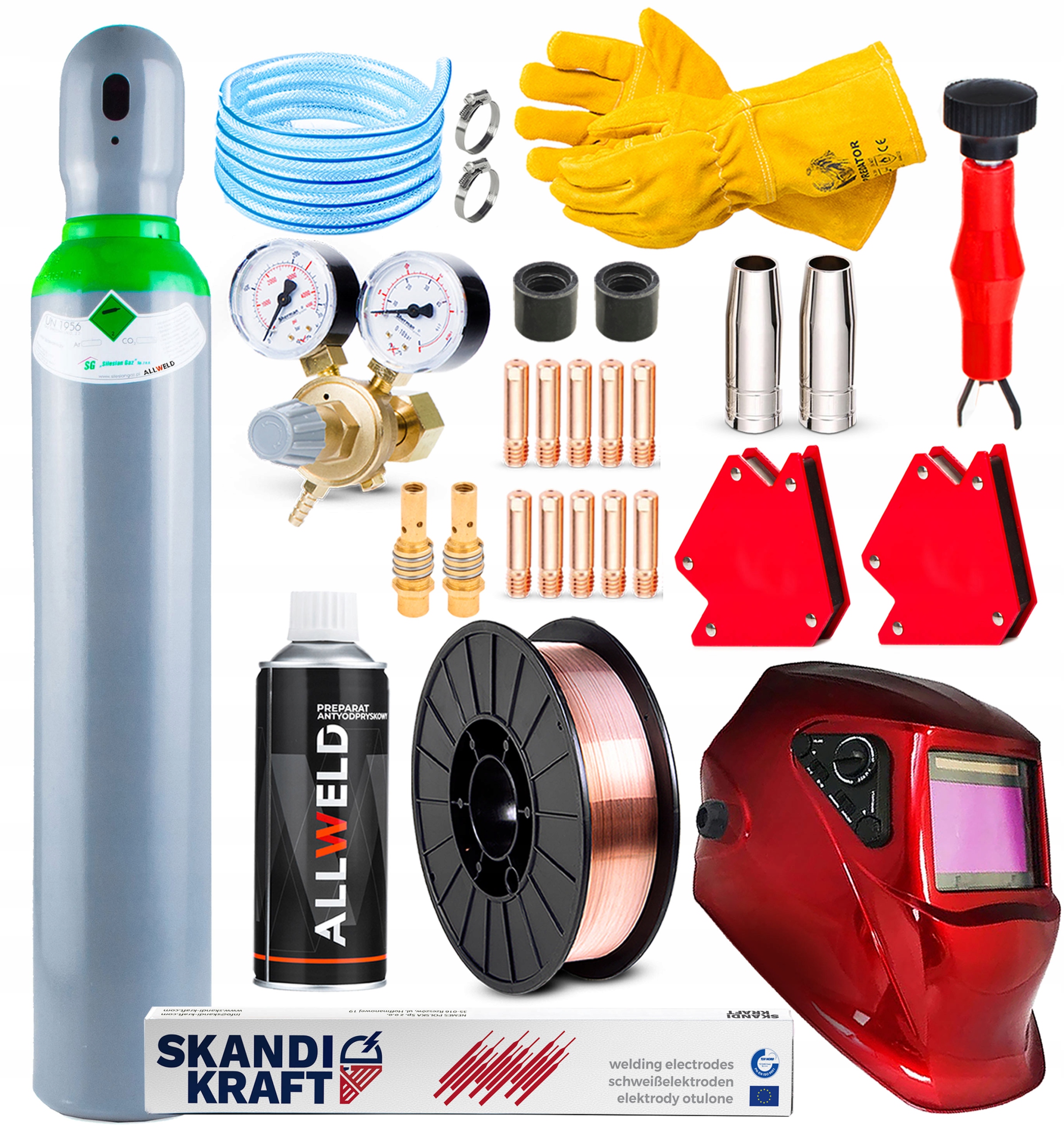 SPAWARKA MIGOMAT IDEAL TECNO MIG 250/2 PRO IGBT MMA 230V 400V 250A IGBT ALU Moc pobierana 5.9 kVA