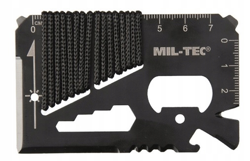 Karta Przetrwania przeżycia Survival paracord Etui