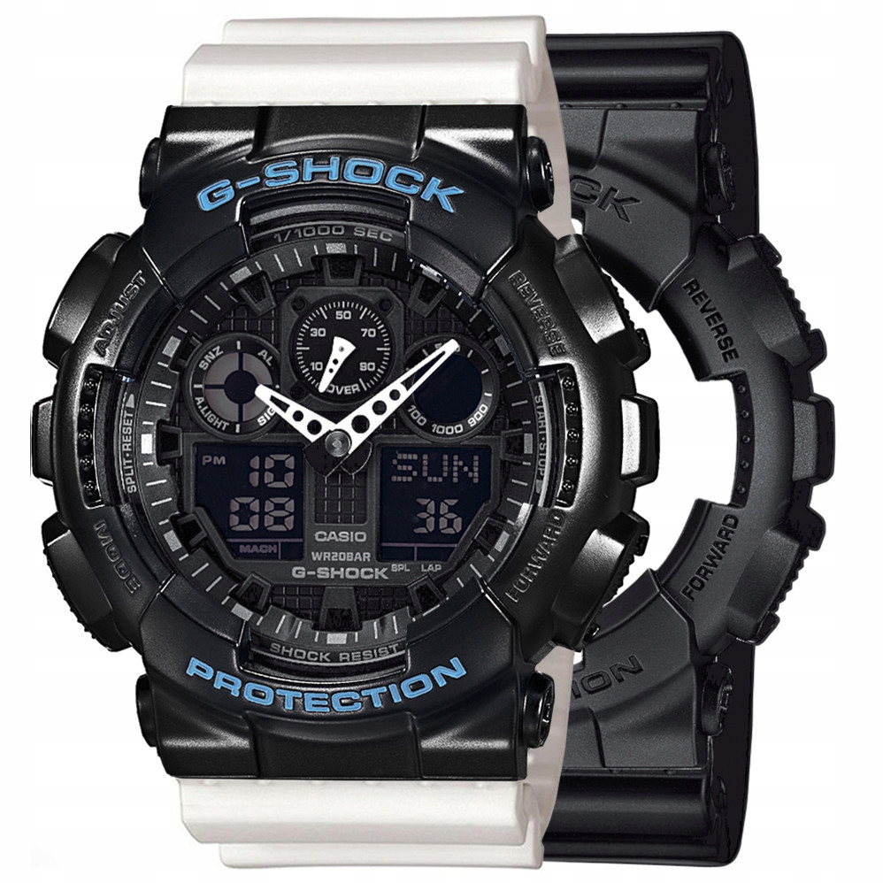 Sada G-shock GA-100-1A1ER Černá Bílá