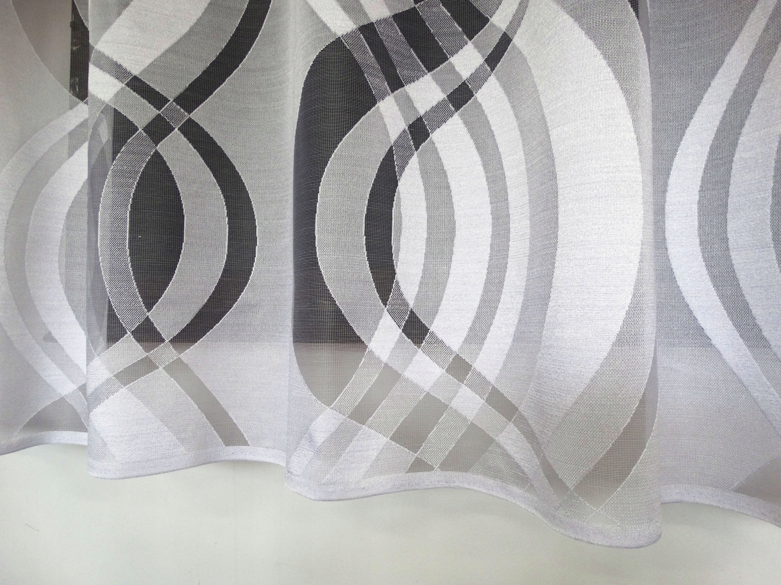 MG FIRANA żakard 82/100 BIAŁA wys 250cm JAKOŚĆ Materiał żakard