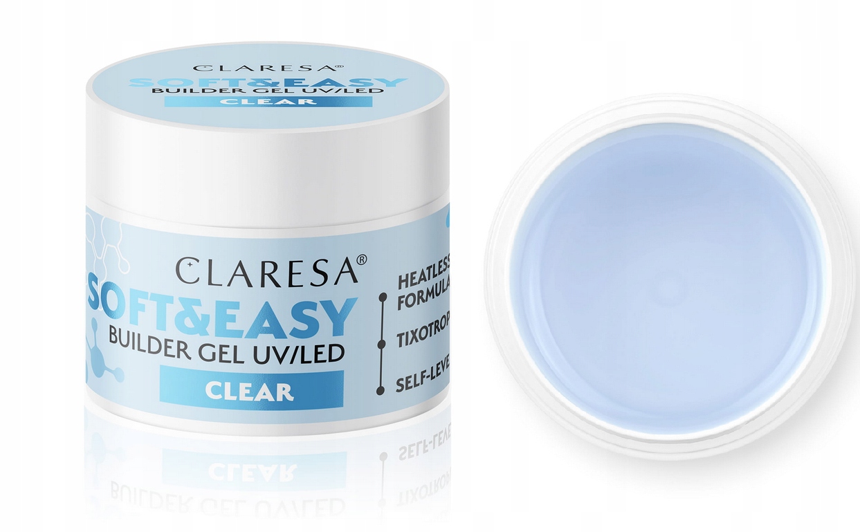CLARESA ŻEL BUDUJĄCY SOFT & EASY CLEAR 12g