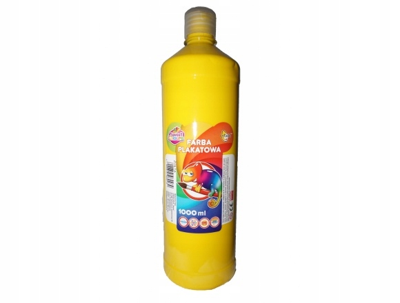 FARBA PLAKATOWA TEMPERA ŻÓŁTA 1000ML