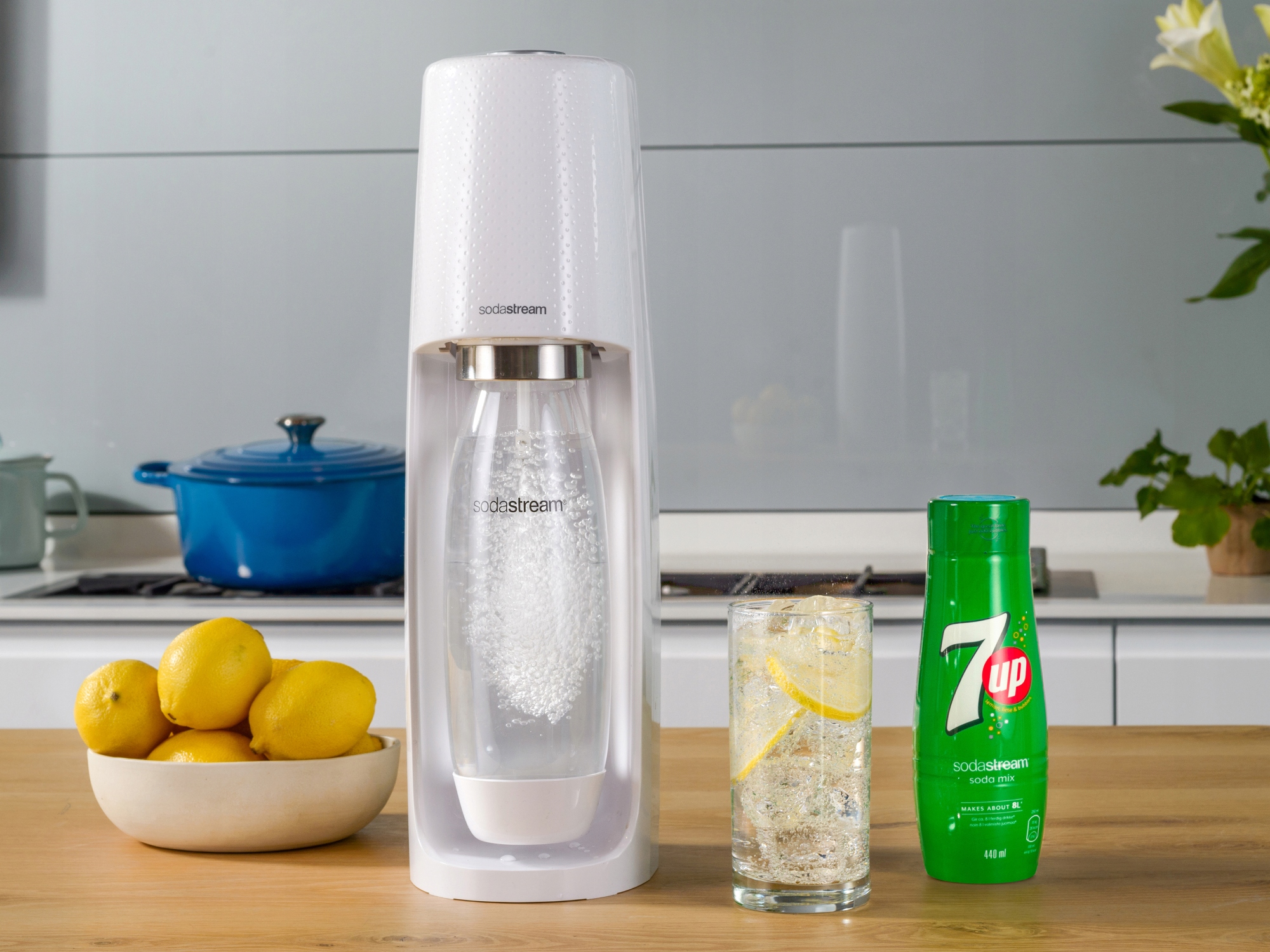 Syrop koncentrat do wody Soda Stream 7up 440 ml Kolor dominujący zielony
