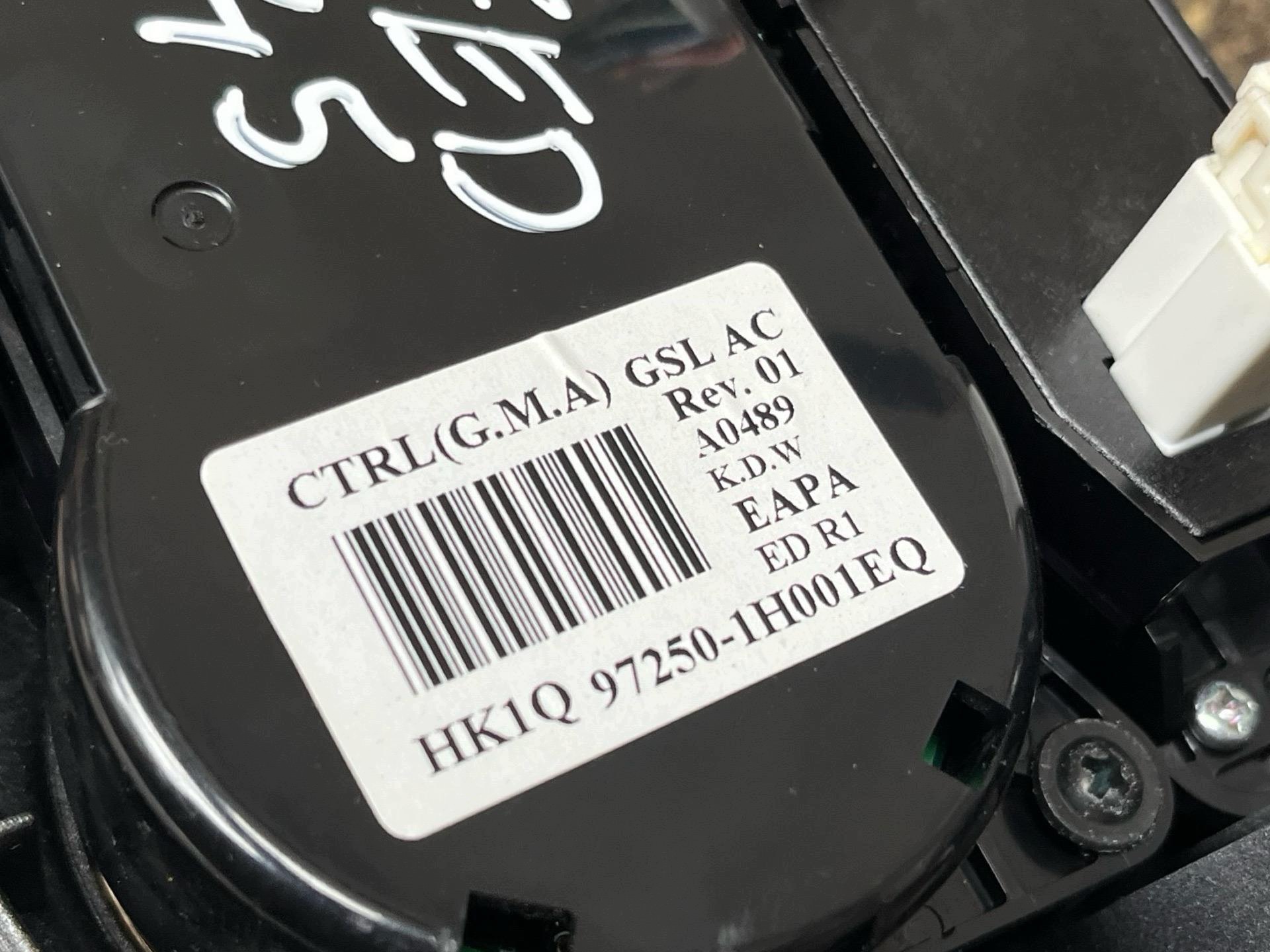vezérlö panel a klímának Kia Ceed 2009 97250-1H001EQ