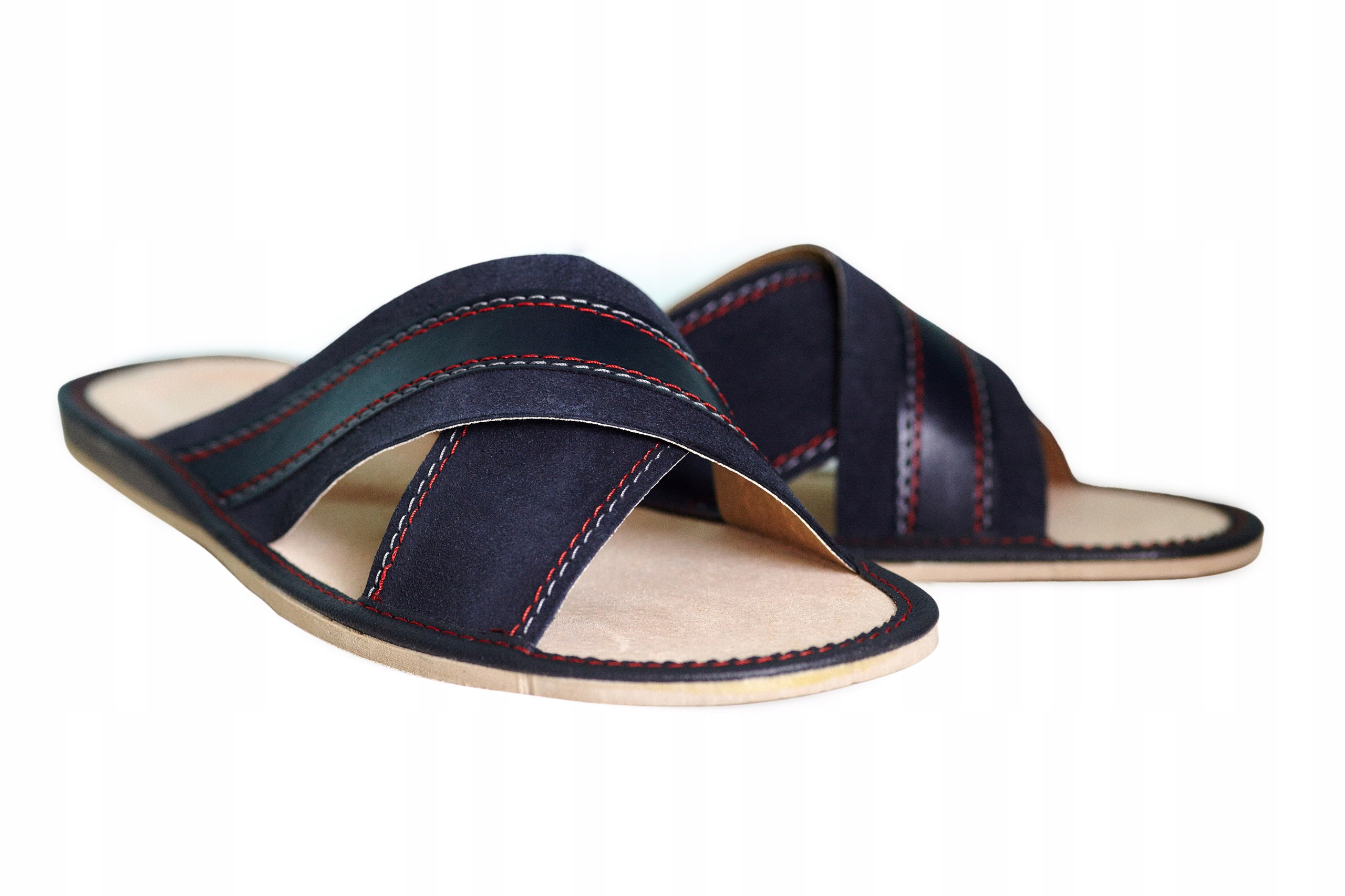 

Pantofle Kapcie Klapki Laczki Męskie Skórzane 44