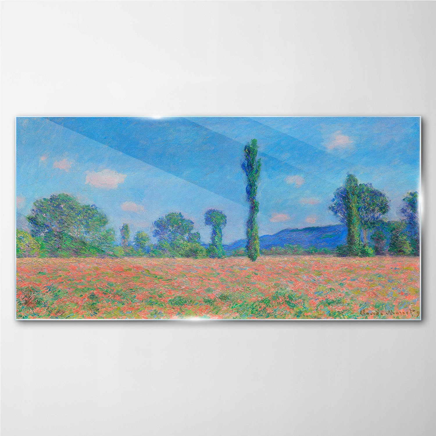 

Foto-obraz szklany Łąki krajobraz Monet 140x70 cm