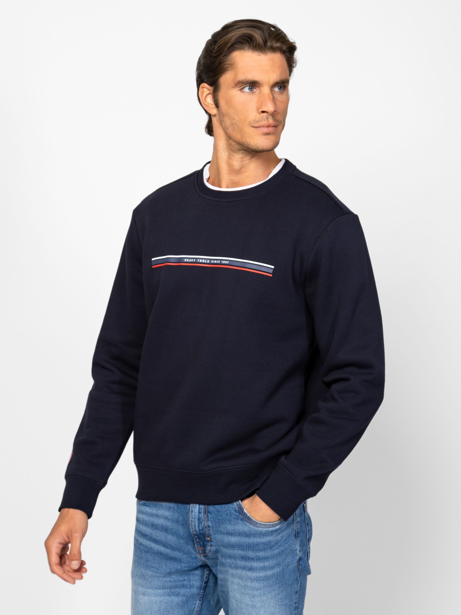 Heavy Tools Pánská Sportovní Mikina Dresová Darca Navy Tmavě Modrá S