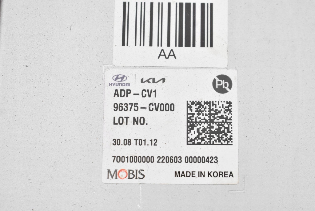 control unit module ADP-CV1 96375-CV000 KIA EV6 GT-LINE 21