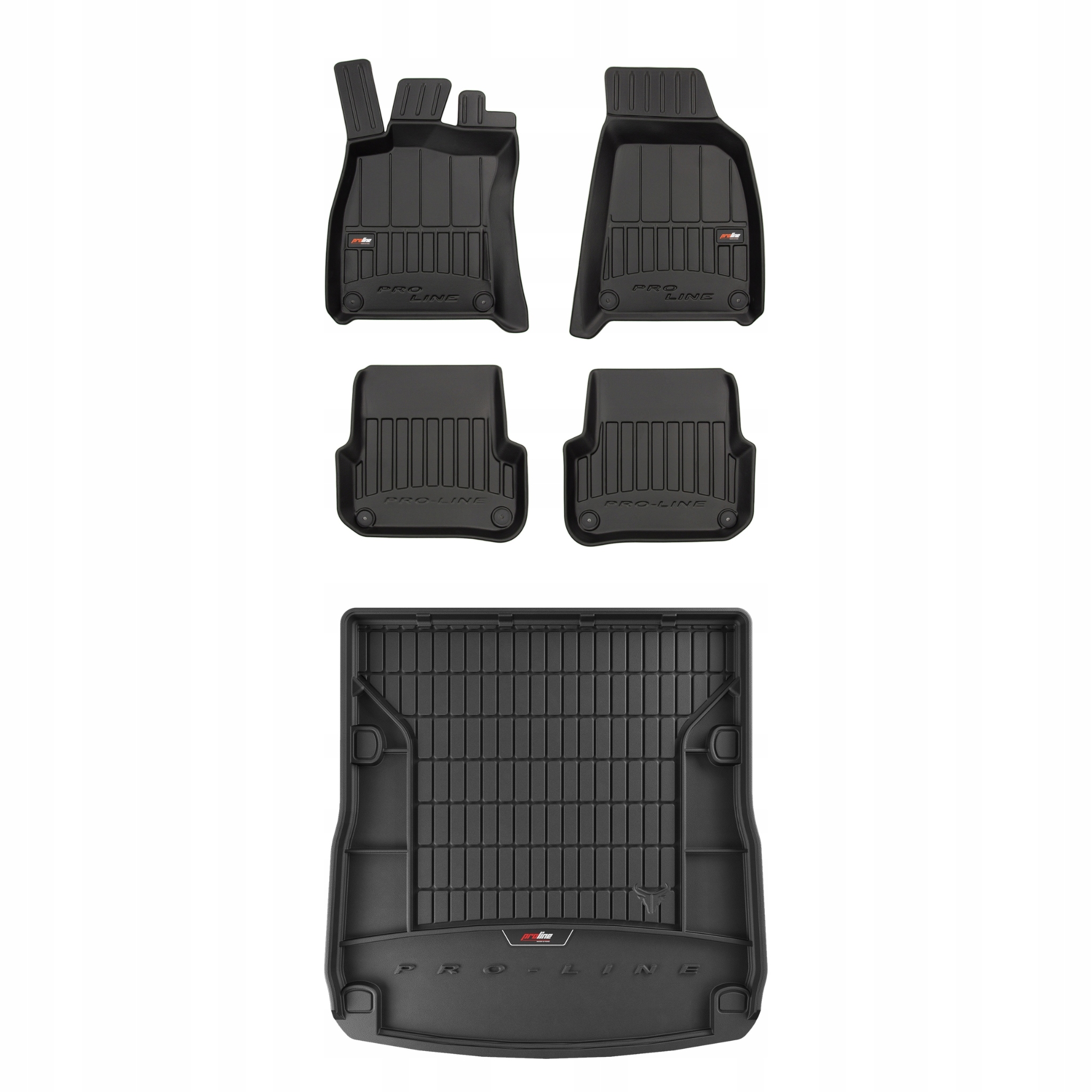 Frogum 3D Sada gumových koberců a rohoží s logem pro Audi A6 C6 04-06