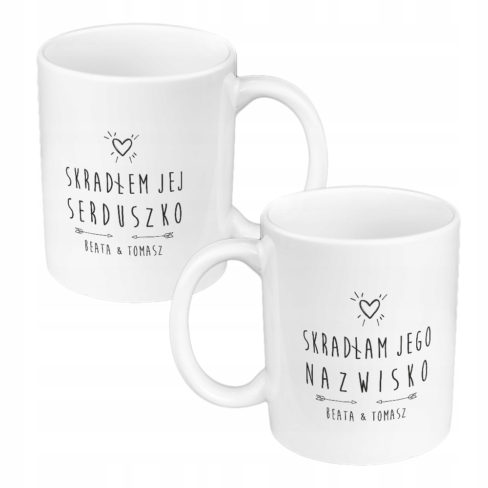 

Zestaw Kubków dla nowożeńców.