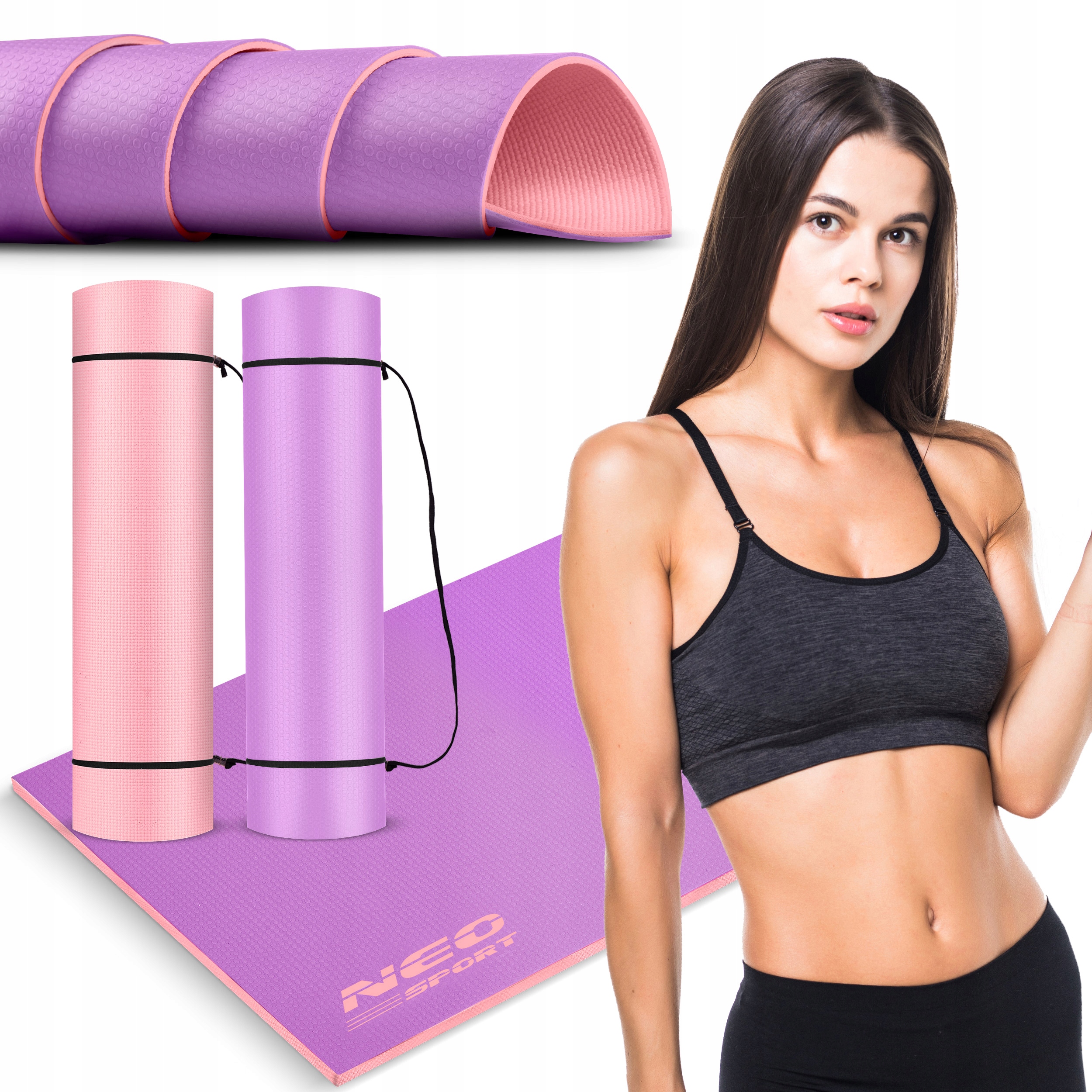 

Duża Mata Do Ćwiczeń Jogi Fitness Antypoślizgowa