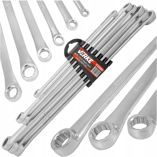 Klucze Oczkowe Proste Bardzo Długie Napinaczy 8-21MM Zestaw Kluczy Płaskich