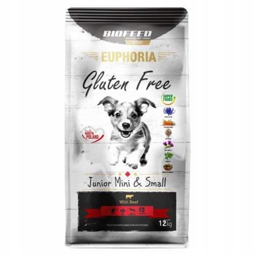 Euphoria Gluten Free-štěňata MiSM Hovězí 12KG