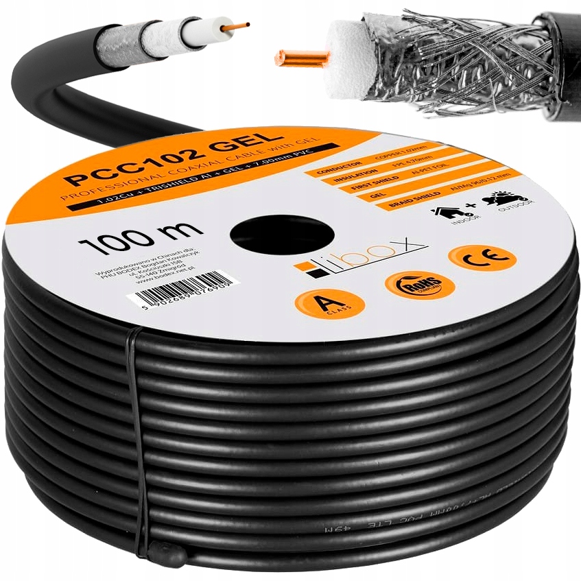 

Kabel Koncentryczny Żel Cu Antenowy Ziemny Lte 100