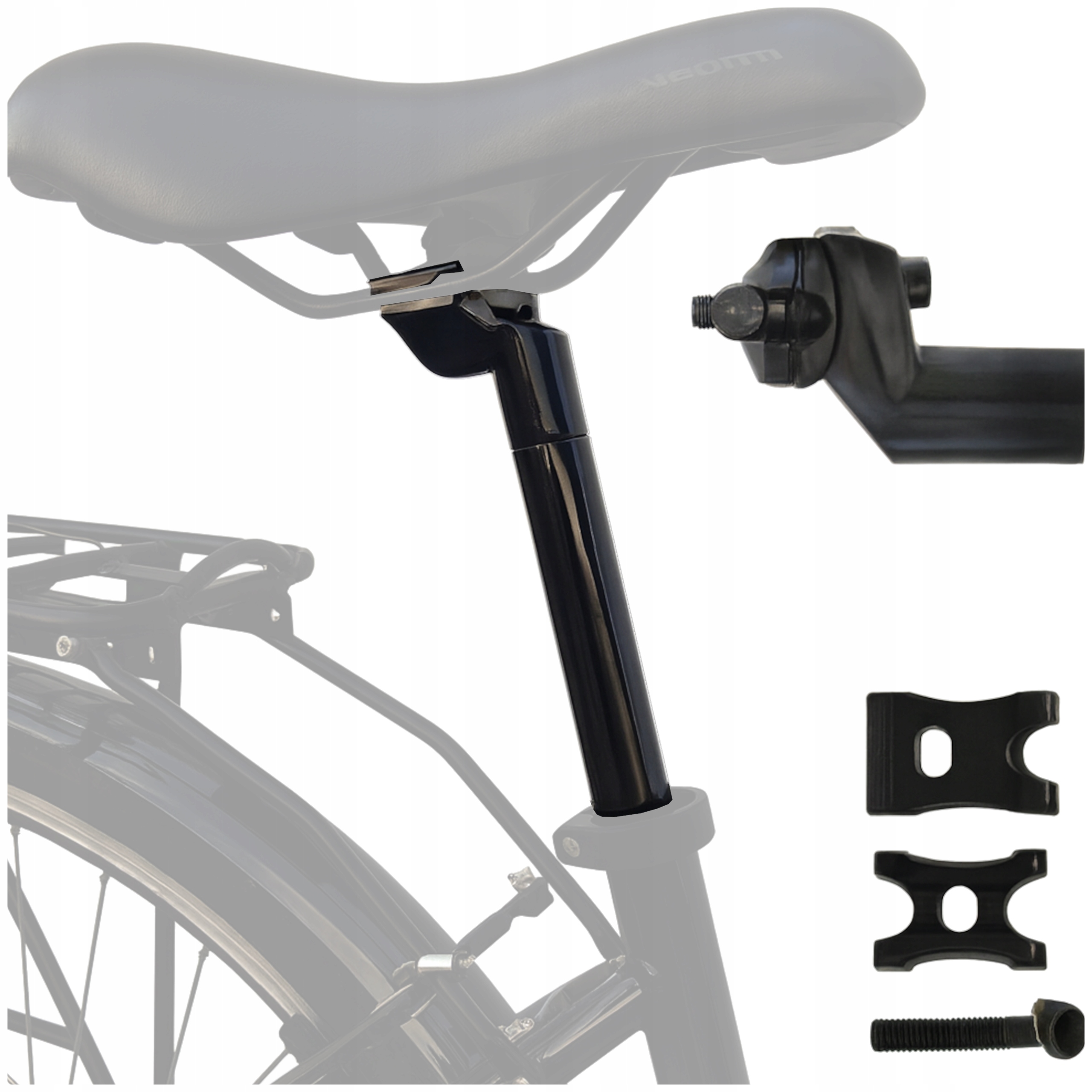 ВЕЛОСИПЕД ПОДСЕДЕЛЬНЫЙ ШТЫРЬ СЕДЛО КРОНШТЕЙН VELOXO TRUERIDE 27. 2X350MM АЛЮМИНИЙ