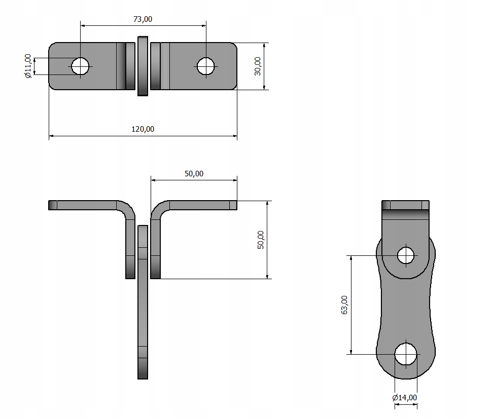 Uchwyt, mocowanie do huśtawki z ŁOŻYSKIEM kpl. Szerokość siedziska 1 cm