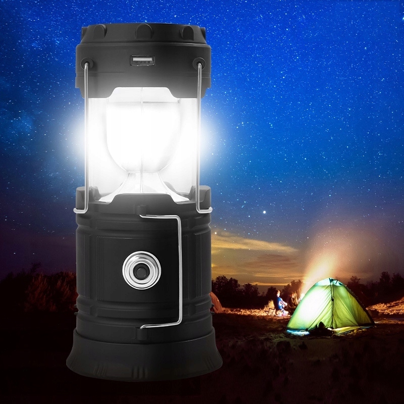 LAMPA SOLARNA LED TURYSTYCZNA AKUMULATOR SKŁADANA Model LAMPA SOLARNA KEMPINGOWA AKUMULATOROWA LED