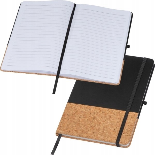 

Notes A5 160 stron z elementami z korka notatnik