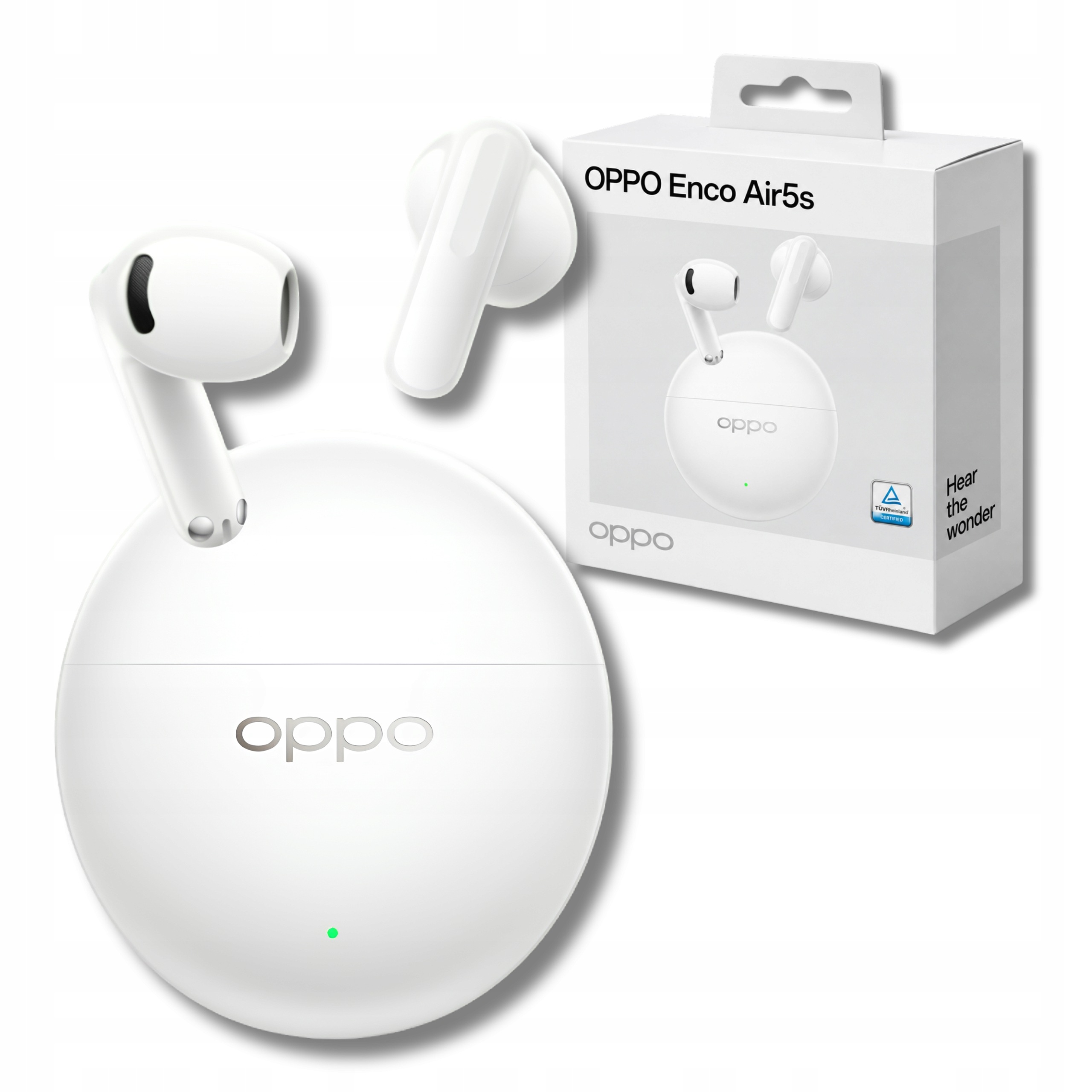 Bezdrátová sluchátka Oppo Enco Air5s Anc do uší Bluetooth Tws bílá