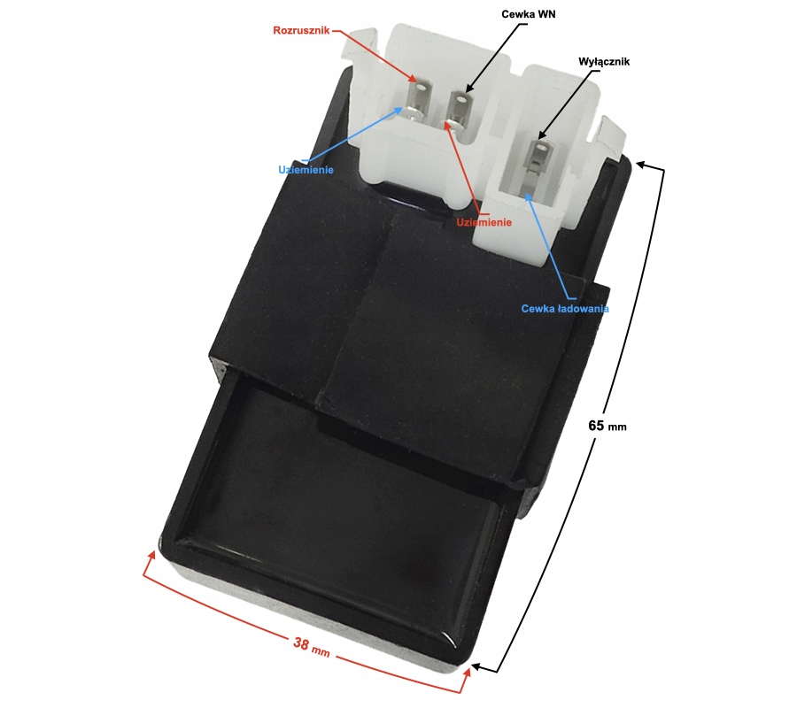 NOWY Moduł zapłonowy motocykl 125 ccm MOTOR MOCNY