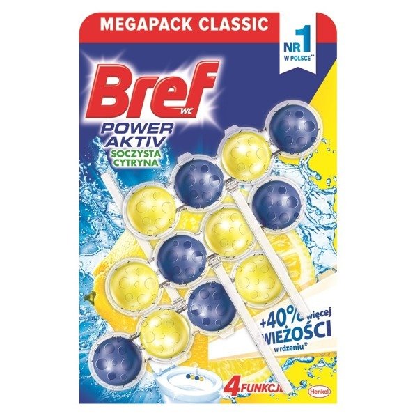 Bref Power Activ Cytryna Zawieszka do WC 3x50g