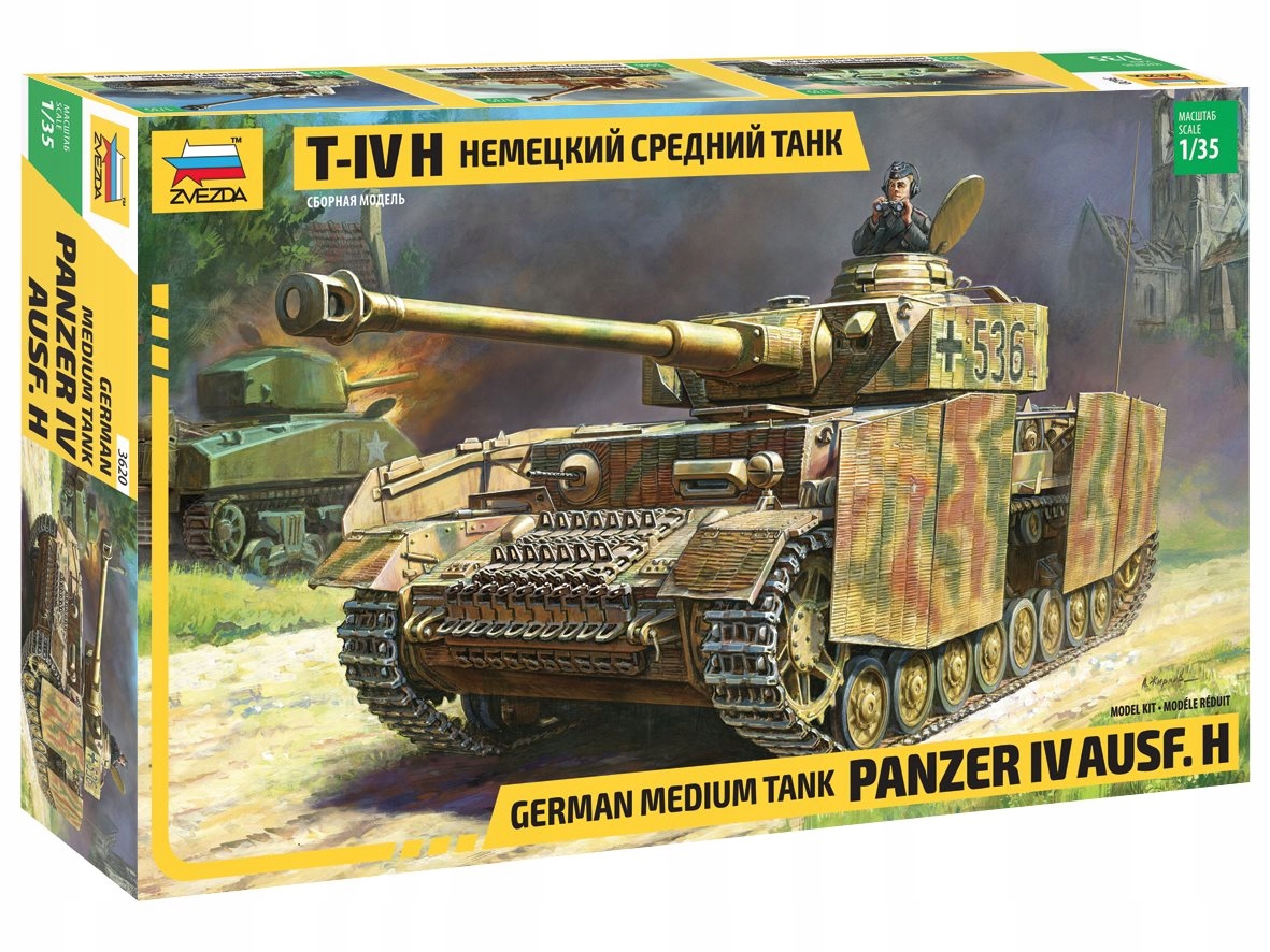Zvezda 3620 1/35 německý střední tank Pz.Kpfw.IV Ausf. H
