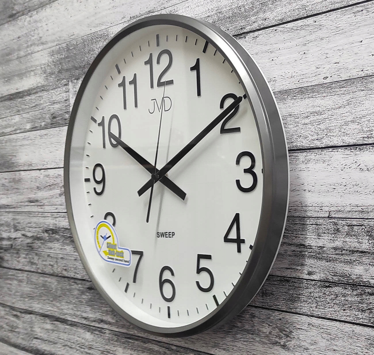 CZYTELNY CICHY ZEGAR ŚCIENNY JVD HP684.2 30,5 cm Typ ścienny
