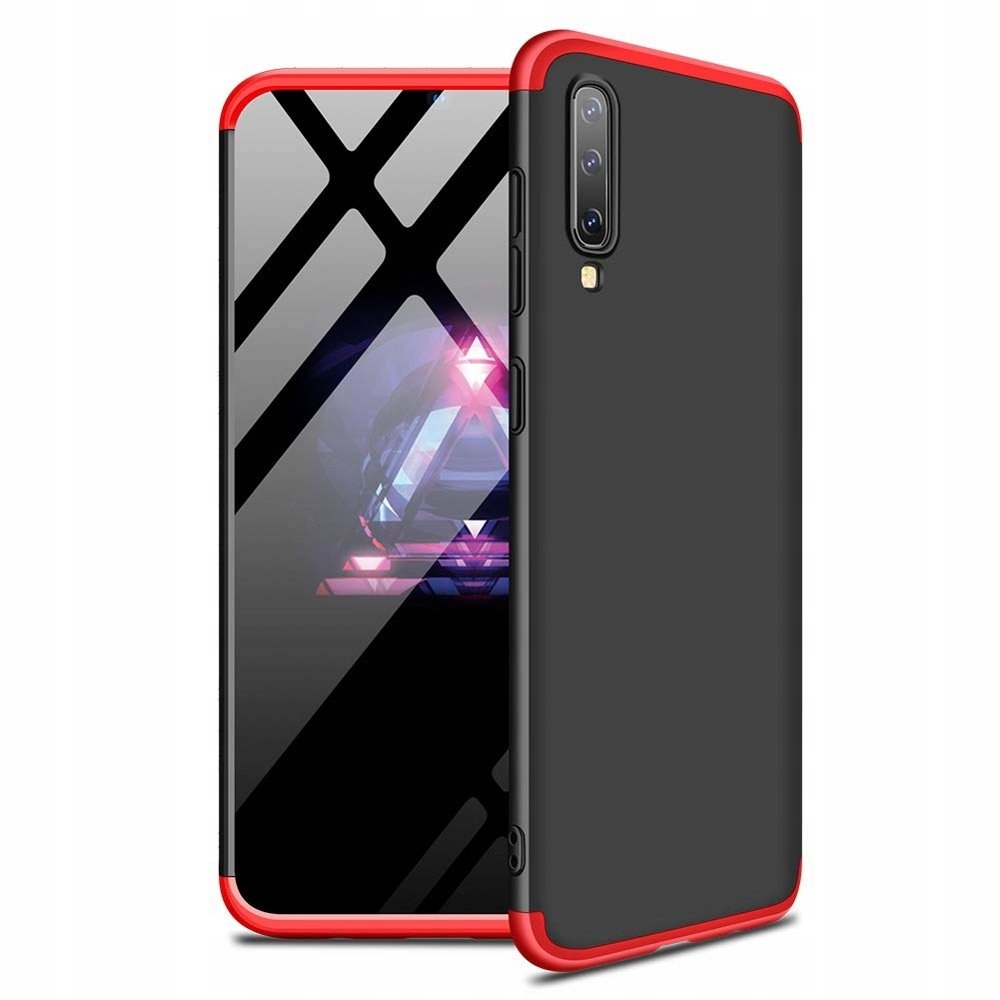 

Gkk 360 Case etui przód+tył Samsung A50 czar-czerw