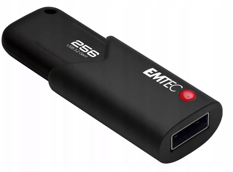 Emtec Pamięć Usb 3.0 (3.2) Click Secure B120 256GB Czarny