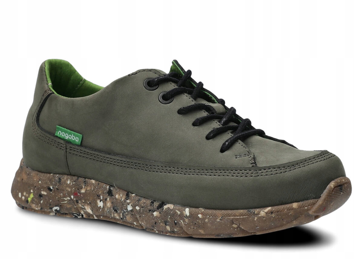Nagaba 125 Khaki Nubuk Vegan Półbut Damski Rozmiar 37