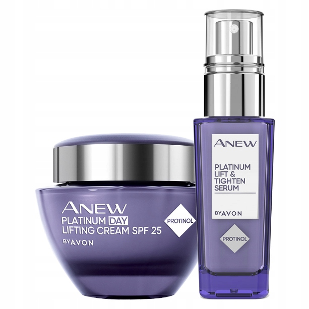Avon Anew Platinum Sada liftingových kosmetických přípravků [Sérum Denní krém]