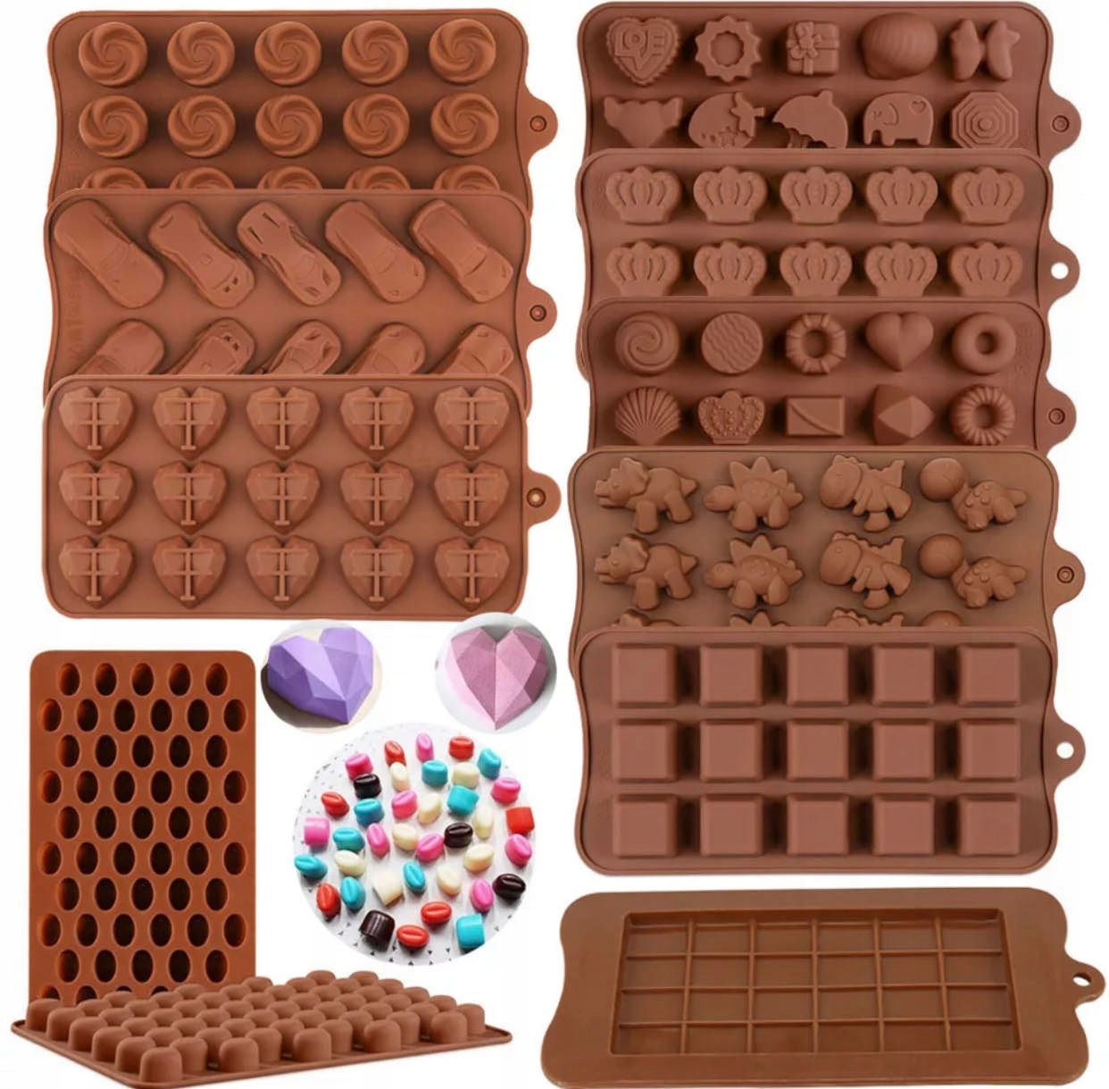 

Forma Silikonowa Czekolada Dekoracja Żelki Praliny