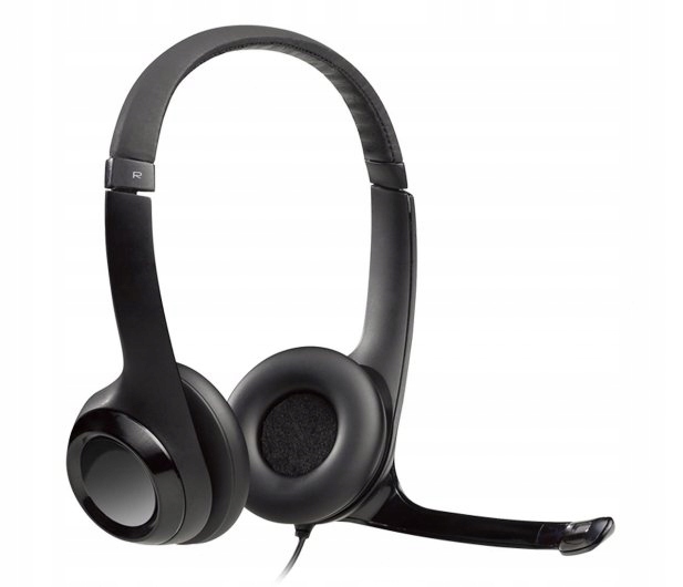 Słuchawki Logitech H390 Usb nauszne z mikrofonem czarne Usb