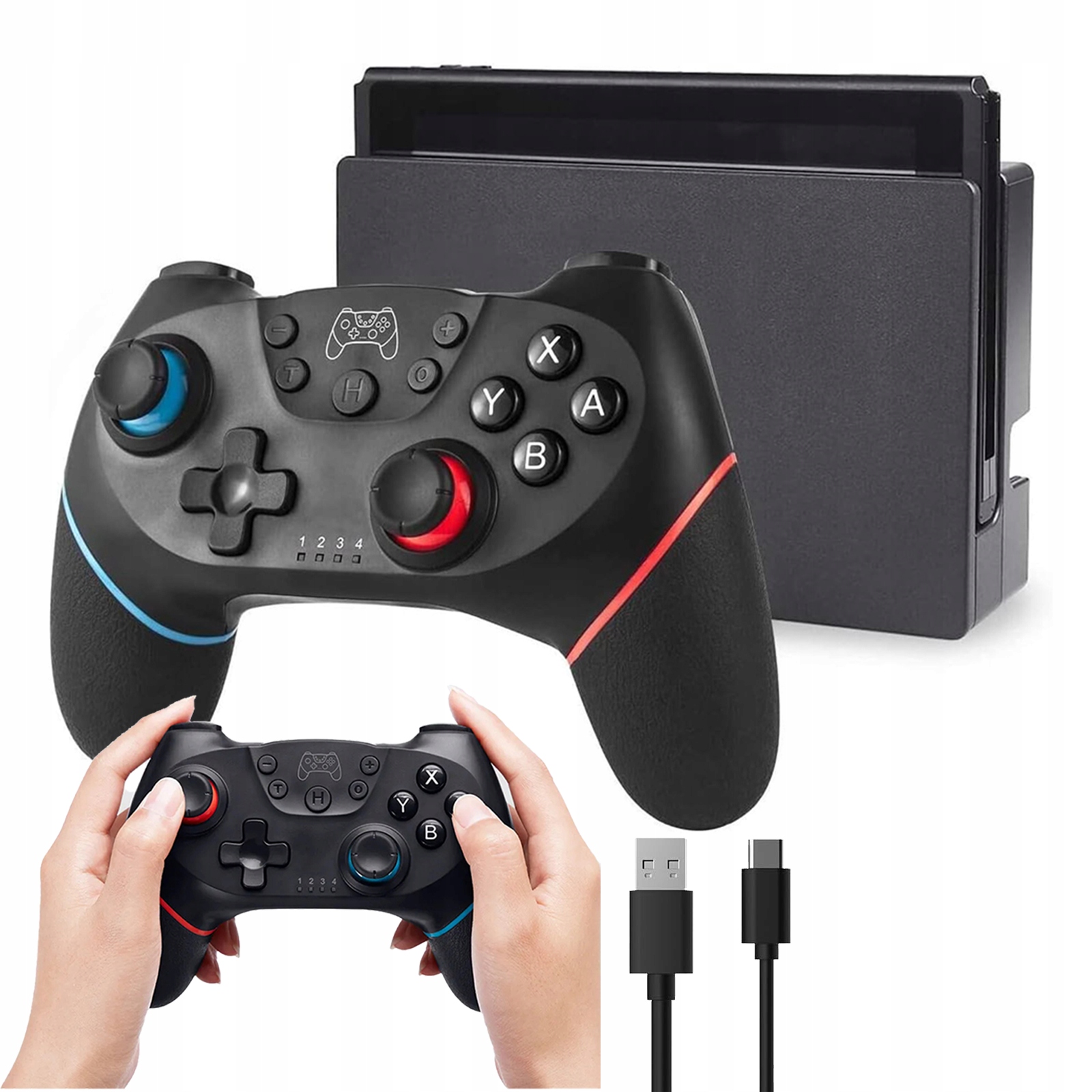 Pad Do Switch Pro/pc Joystick Gamepad Kontroler Bezprzewodowy Bluetooth