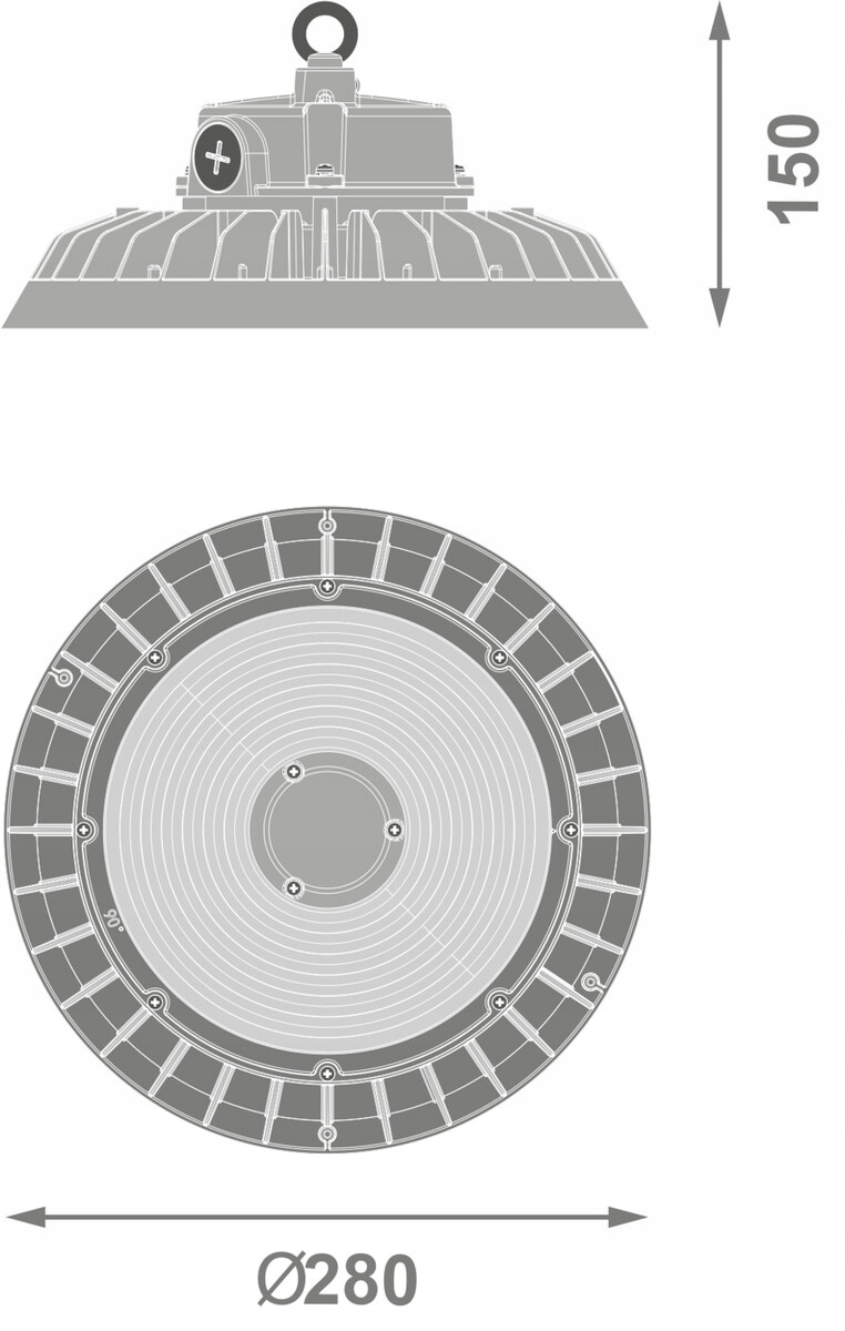 Svítidlo HighBay E 200 W ML 840 60DEG IP65