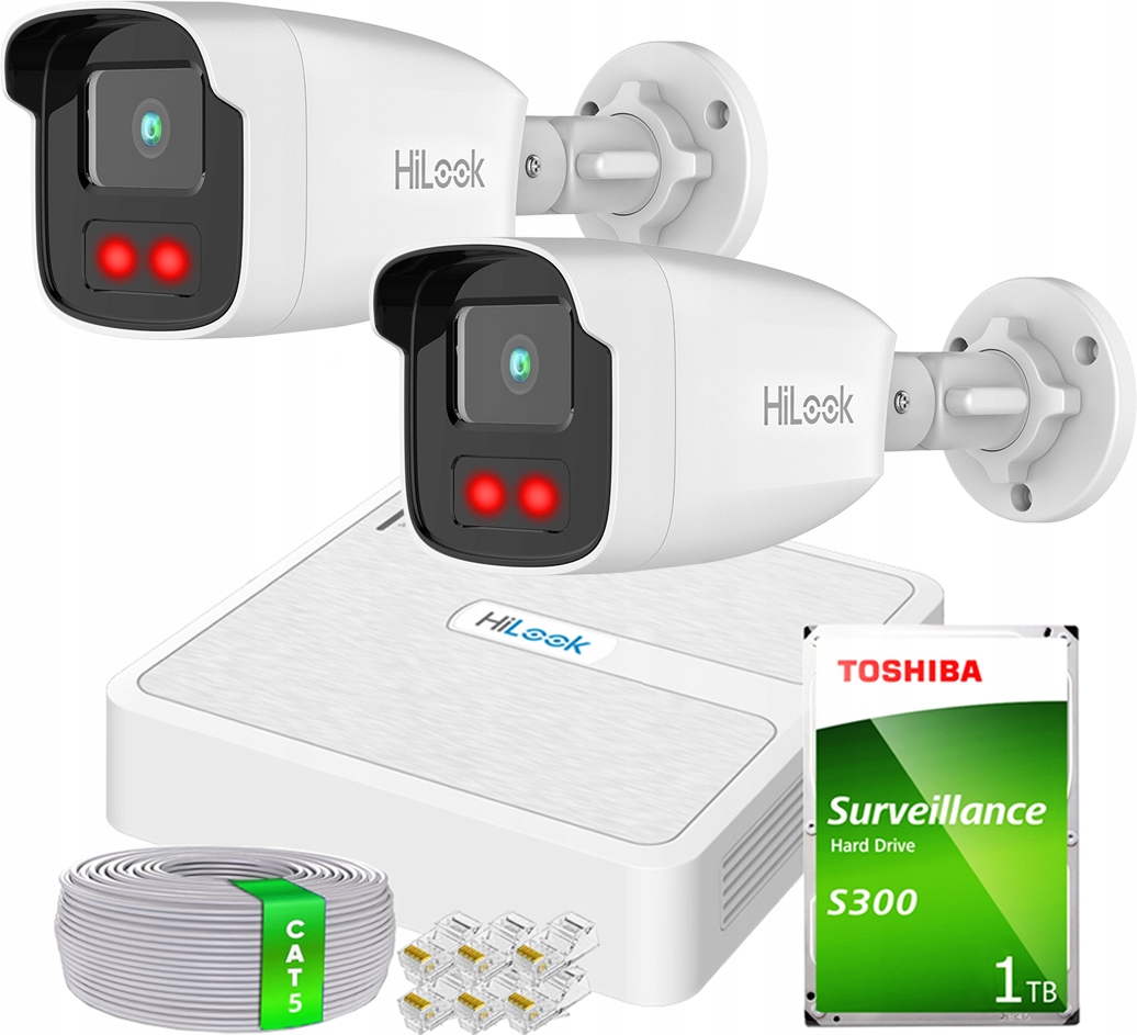 Ip monitorovací sada pro rozšíření 2x PoE kamera 2Mpx 4CH rekordér