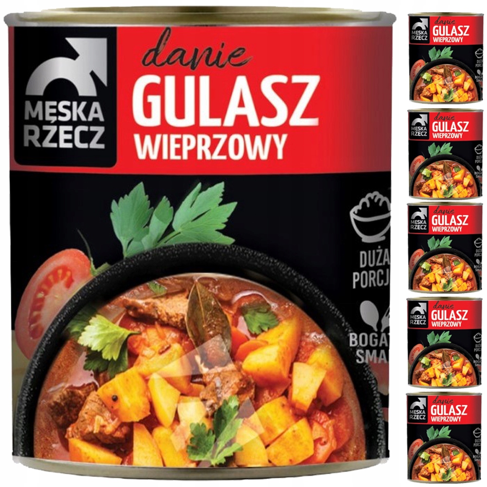 Levně Pánská Věc Vepřový Guláš hotové jídlo Stoček 6x830g svařák