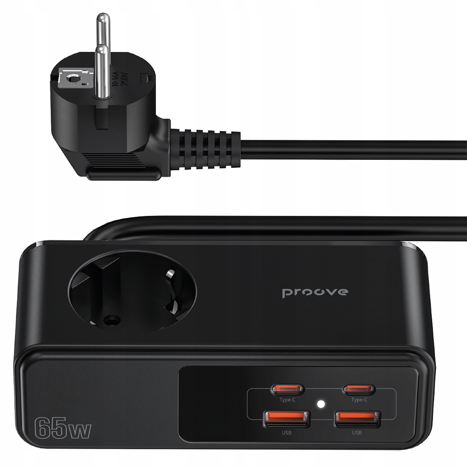 Protipřepěťová napájecí lišta Prodlužovací Kabel Ac 2x Usb 2x Usb-c 65W
