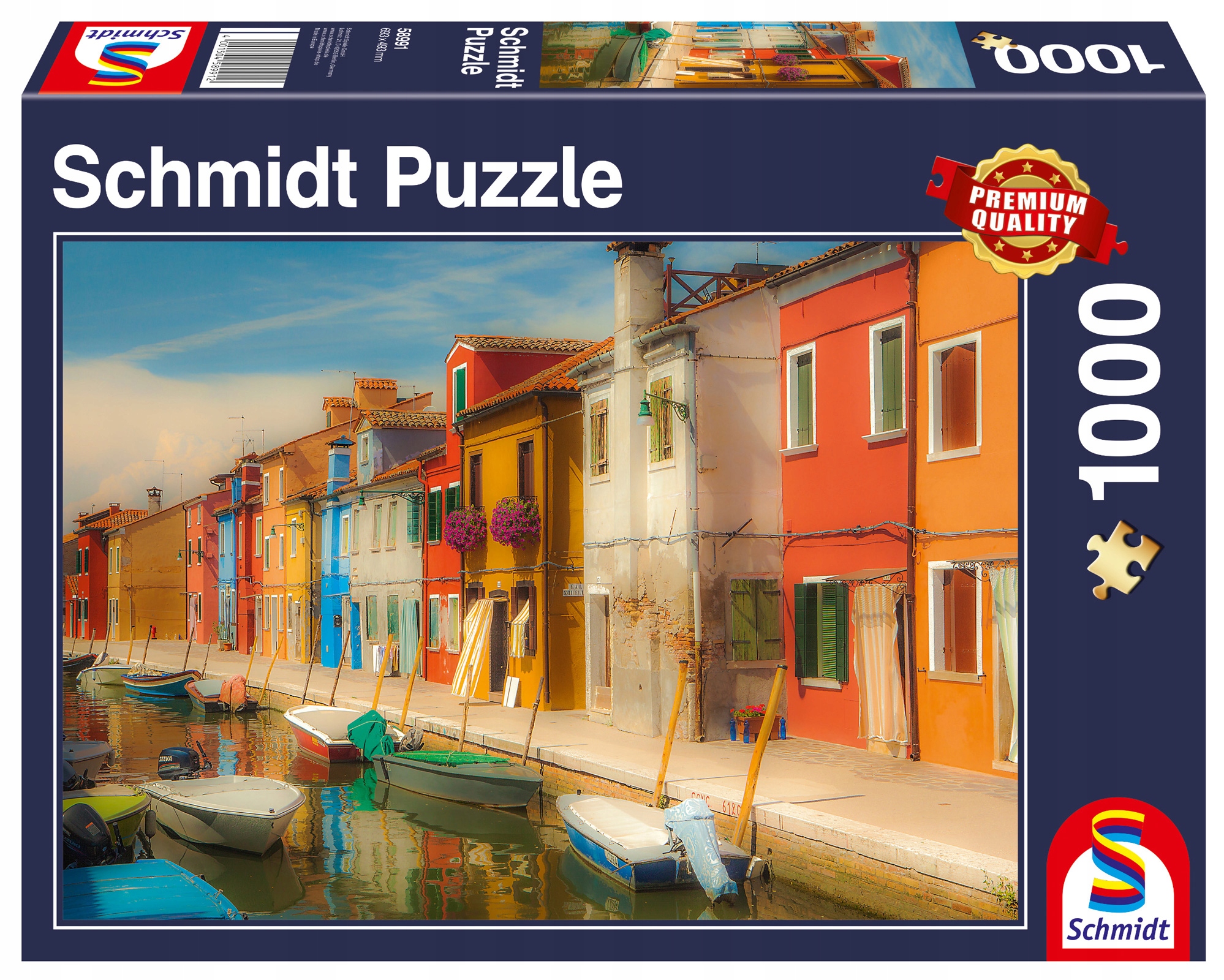 

Pq Puzzle 1000 Kolorowe domy na wyspie Włochy