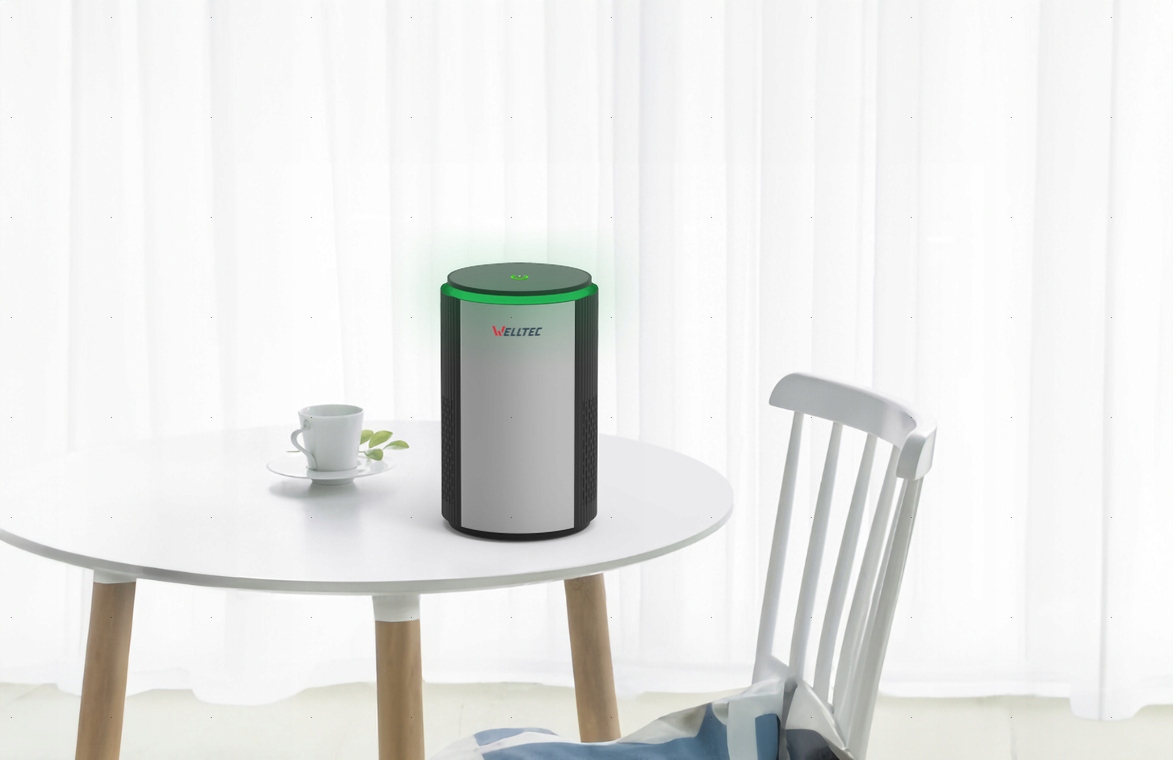 BIURKOWY OCZYSZCZACZ POWIETRZA WELLTEC APH360 - HEPA H13 - JONIZATOR Marka Welltec
